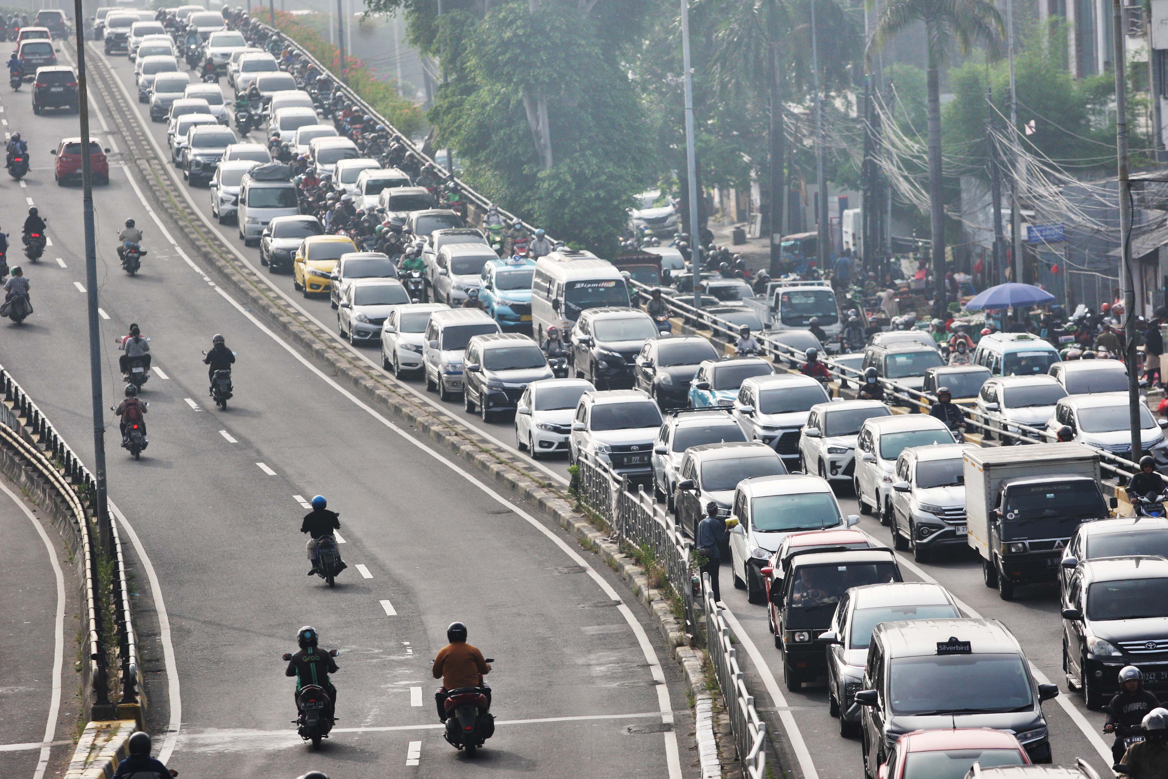 Ilustrasi kemacetan Jakarta