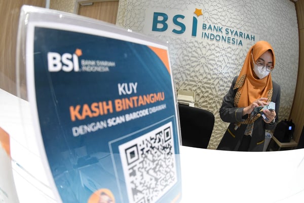 Ilustrasi layanan digital Bank Syariah Indonesia.