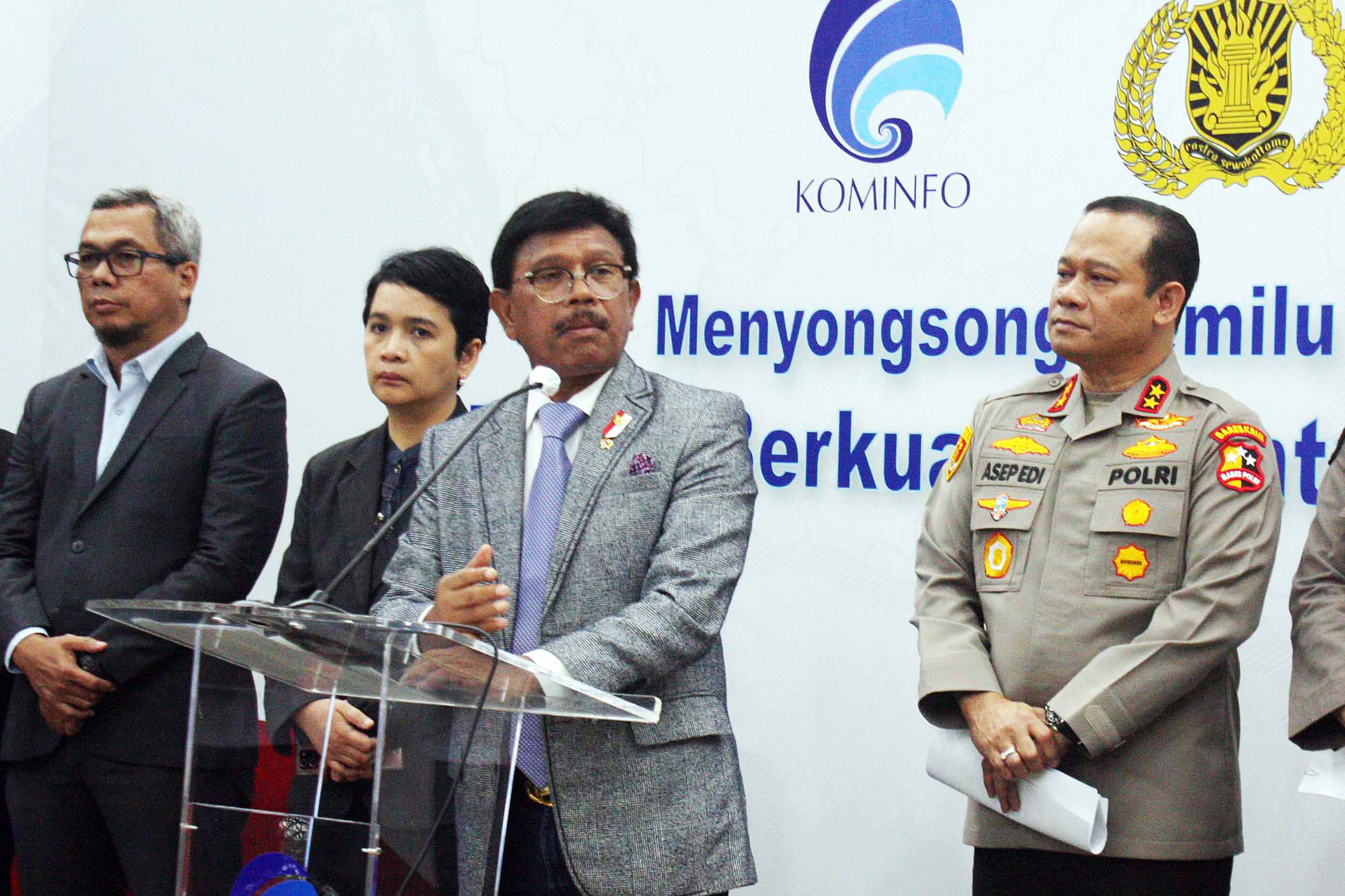 Menteri Komunikasi dan Informatika Johhny G. Plate 