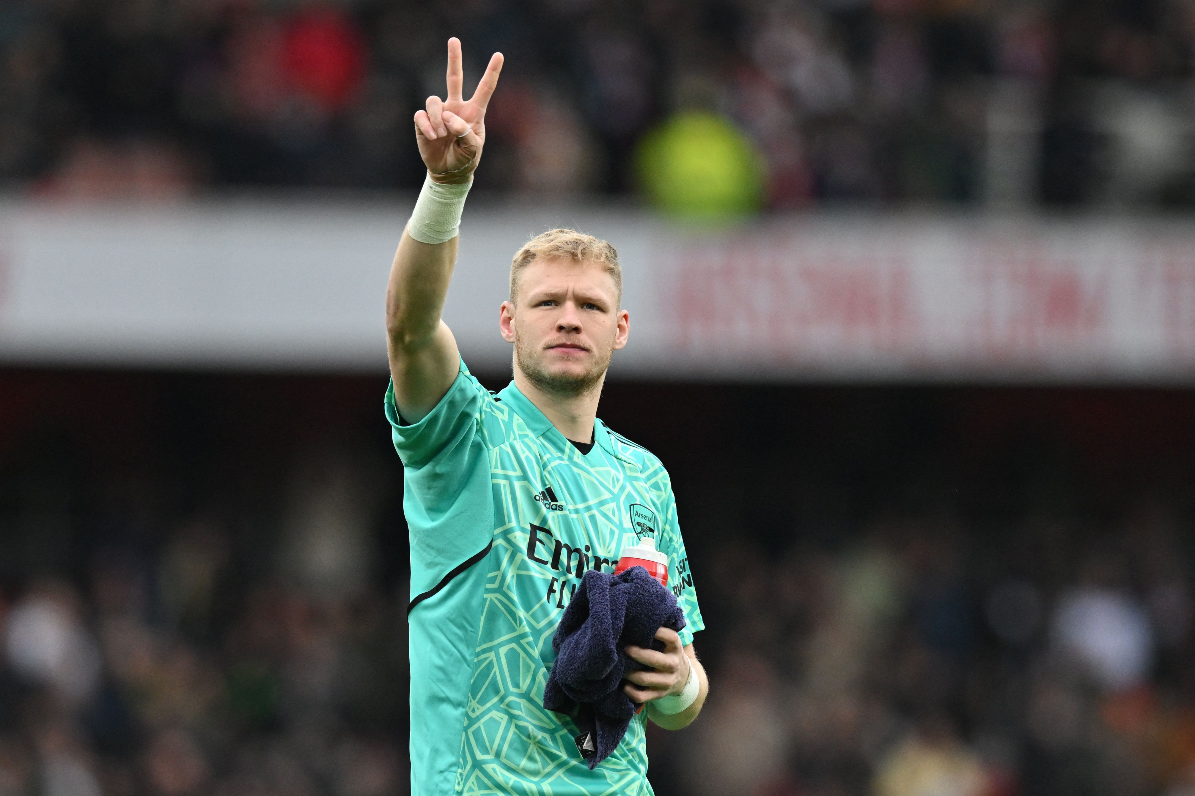 Penjaga gawang Arsenal Aaron Ramsdale