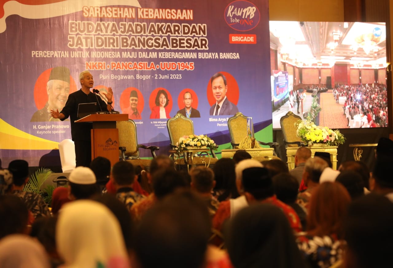 Ganjar Pranowo dalam Sarasehan Budaya di Bogor, Jawa barat