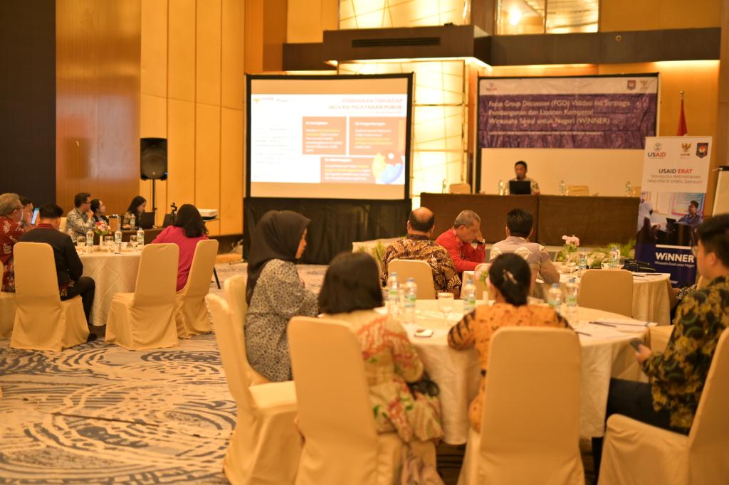  FGD Validasi Isu Strategis Pembangunan dan Layanan Kompetisi WiNNER Provinsi Sumatra Utara di Medan, Sumut.