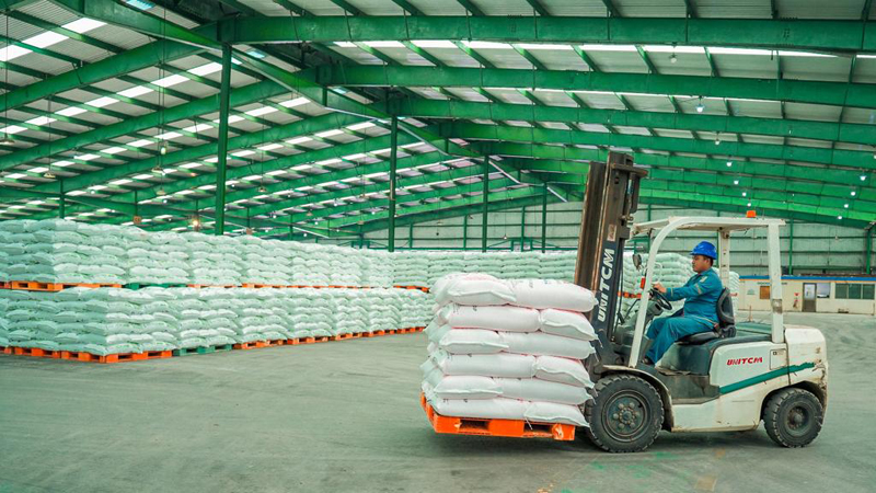 PT Pusri Palembang memastikan stok pupuk bersubsidi aman hingga 12 Juni mendatang.