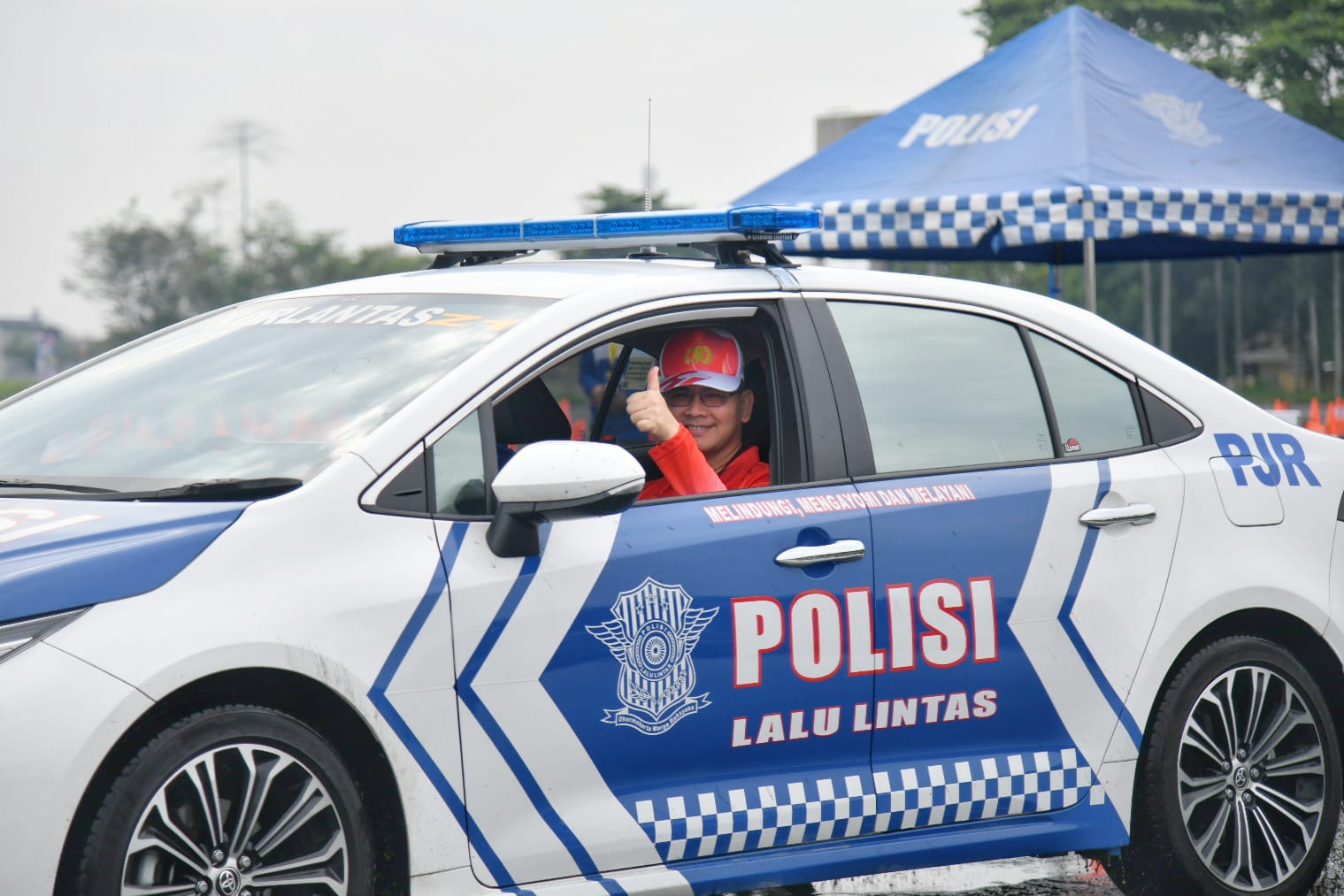 Kakorlantas Polri Irjen Pol Firman Shantyabudi saat membuka safety driving dan safety riding police contest di Tangsel.