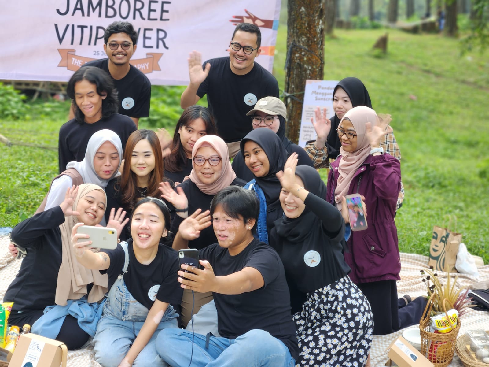 Tetap ceria pada peringatan Hari Vitiligo Sedunia yang digelar di Jakarta 25 Juni