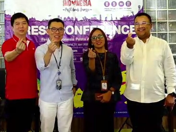 Gernas BBI akan menggelar Festival Indonesia: Pesta Anak Bangsa, pada 8-9 Juli 2023 di Plaza Tenggara, Gelora Bung Karno, Jakarta.