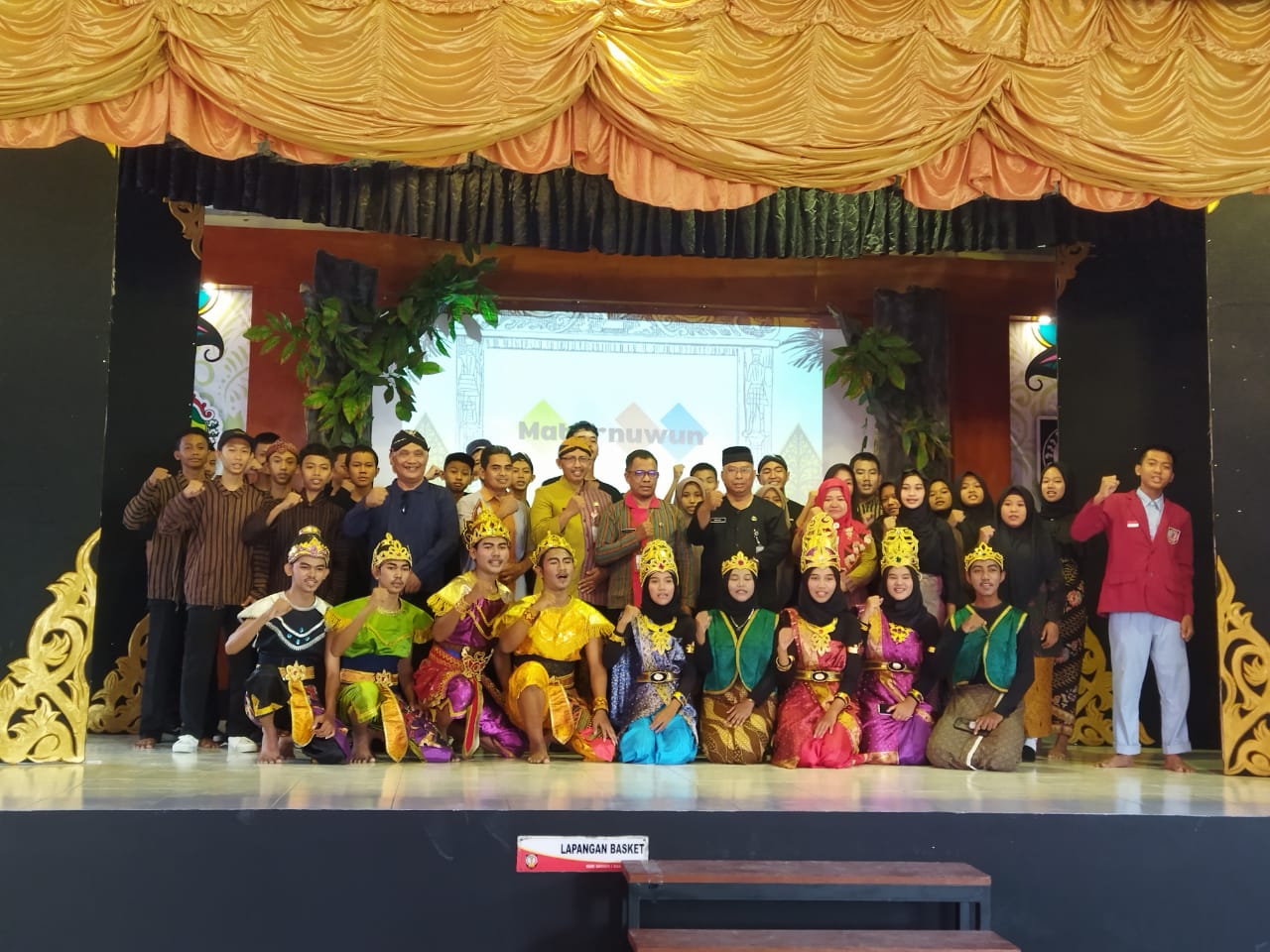 Pentas ketoprak di SMKN 1 Gantiwarno, Klaten, Jawa Tengah