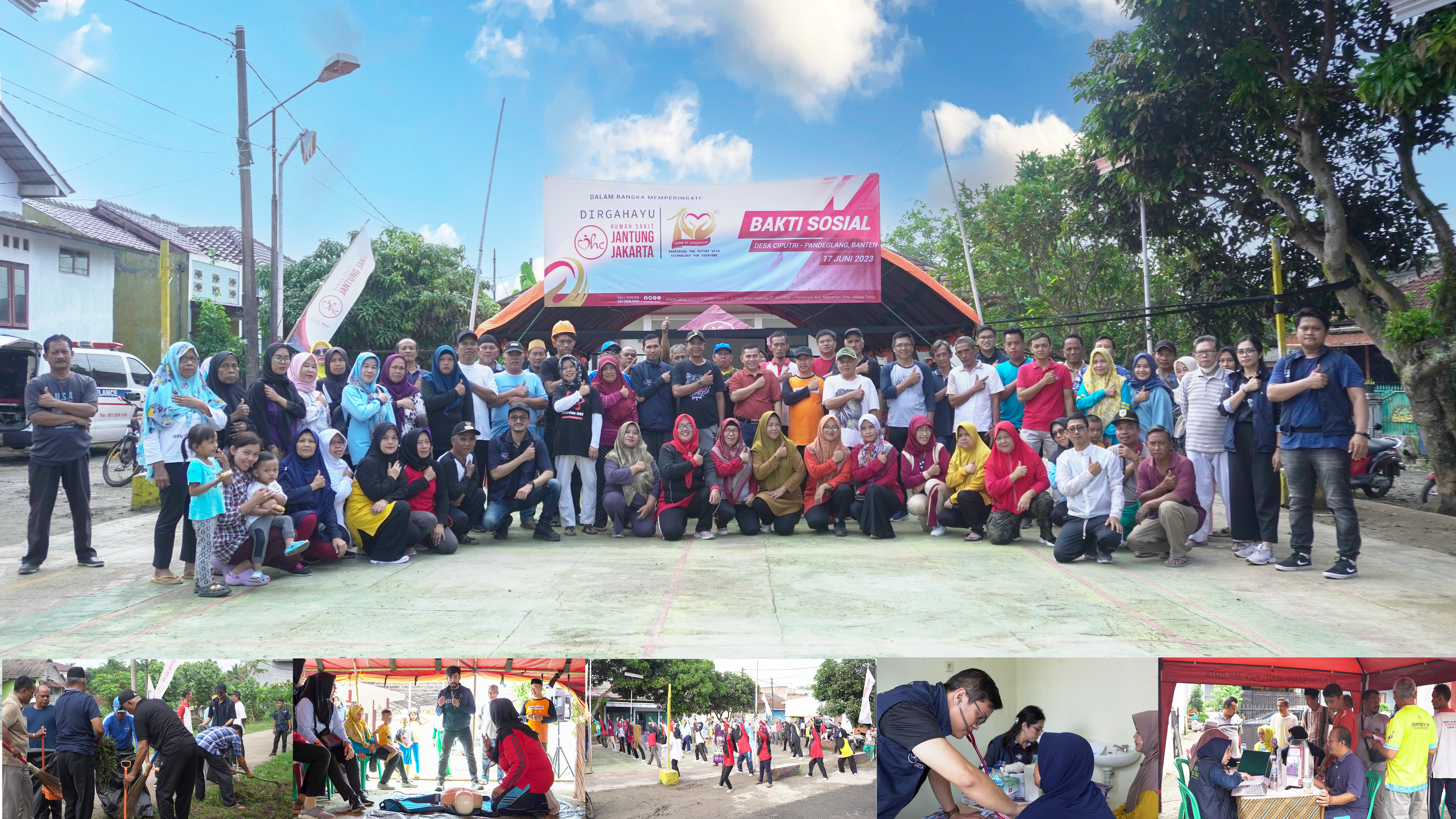 Rayakan HUT Ke-10, RS Jantung Jakarta Gelar Aktivitas Sehat di Pandeglang 