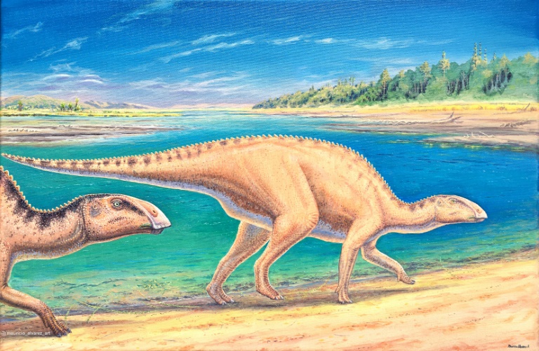 ilustrasi: gambar ilustrasi dinosaurus paruh bebek
