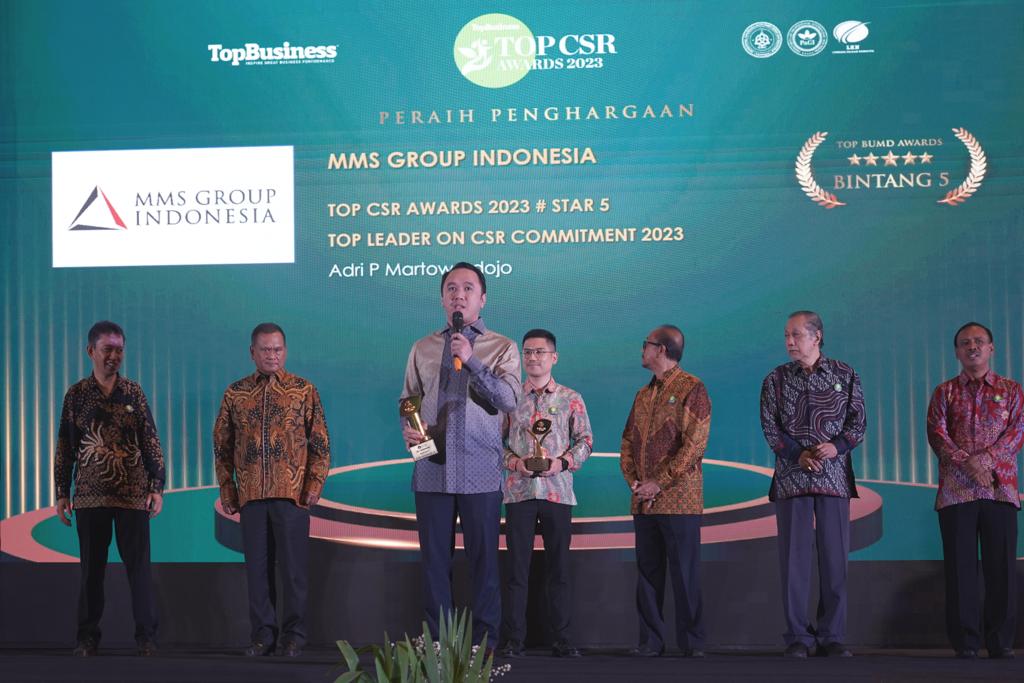 MMS Group Indonesia (MMSGI) kembali meraih penghargaan TOP CSR Awards dengan kategori 'Excellence'.