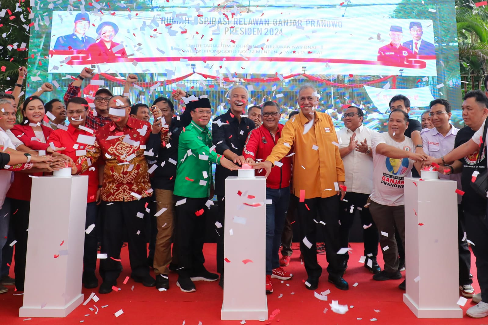 Peresmian rumah aspirasi relawan