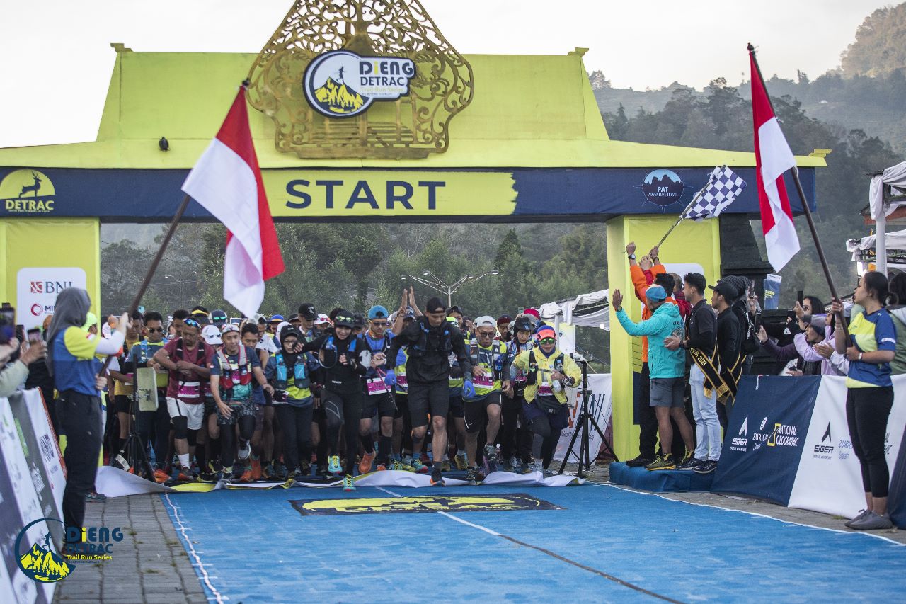  Dieng Detrac Trail Run Series (DDTRS) 2023 yang  digelar di dataran tinggi Dieng, Wonosobo, Jawa Tengah.