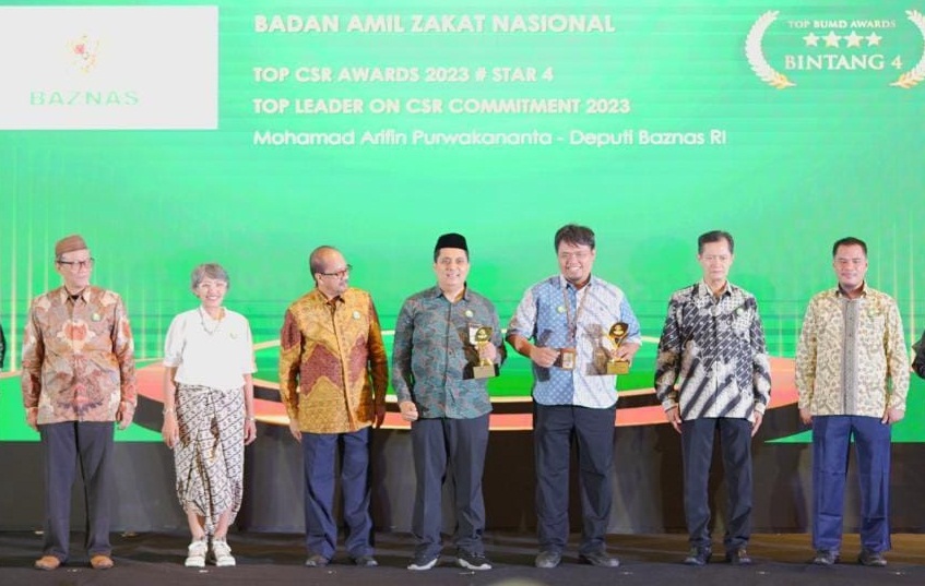Baznas Raih Dua Penghargaan TOP CSR Awards 2023