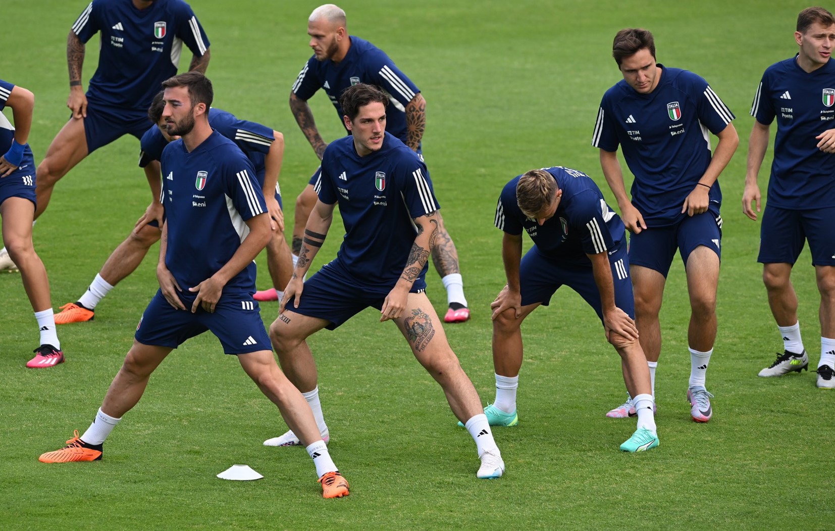 Timnas Italia berlatih menjelang laga Liga Negara UEFA melawan Spanyol