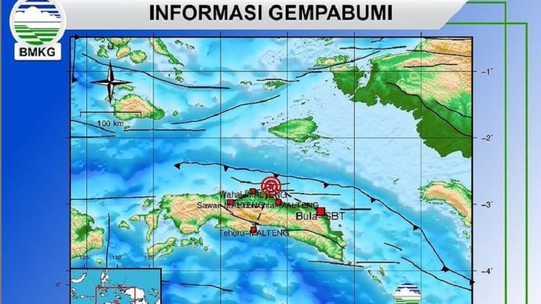 GEMPABUMI: Gempabumi tektonik 5,1 Magnitudo melanda wilayah Laut Banda di Maluku Tengah, Maluku Jumat (30/6) 