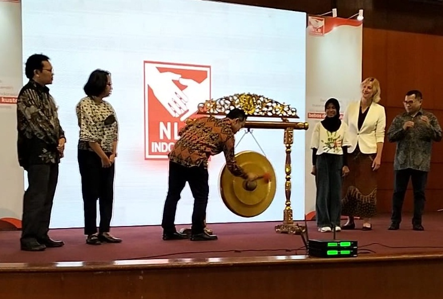 Acara peluncuran Yayasan NLR Indonesia. 