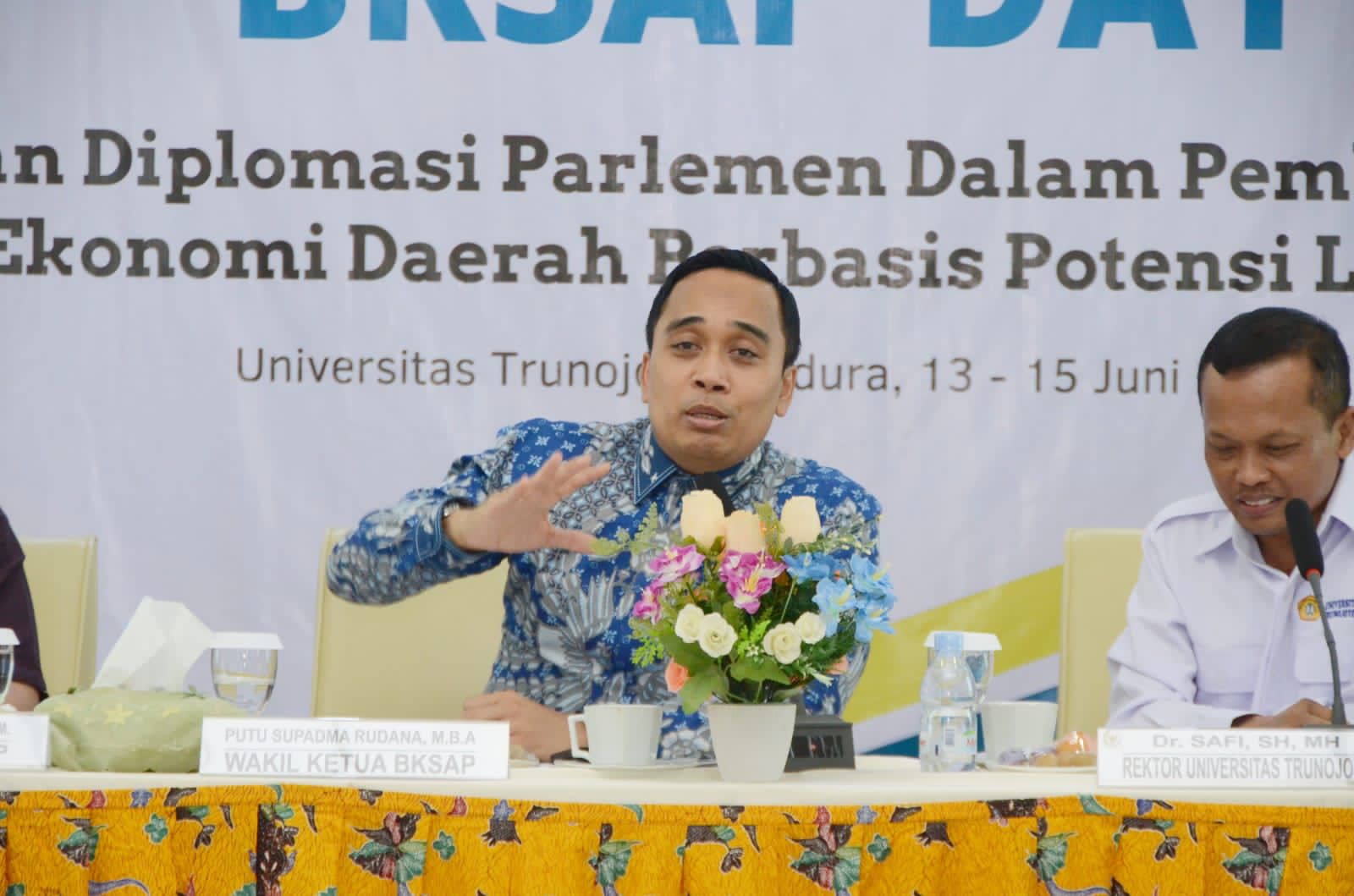 Wakil Ketua Badan Kerja Sama Antar Parlemen (BKSAP)  DPR RI, Putu Supadma Rudana