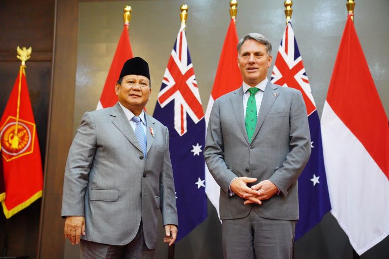 Menhan Prabowo Subianto bersama Wakil Perdana Menteri/Menteri Pertahanan Australia Richard Marles
