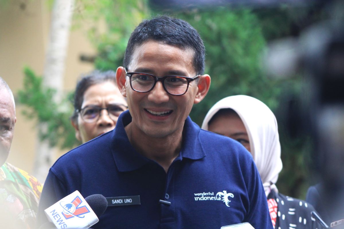 MENTERI Pariwisata dan Ekonomi Kreatif (Menparekraf) Sandiaga Uno.
