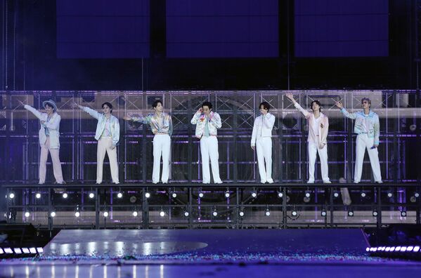 Konser BTS di Seoul, Korea Selatan.