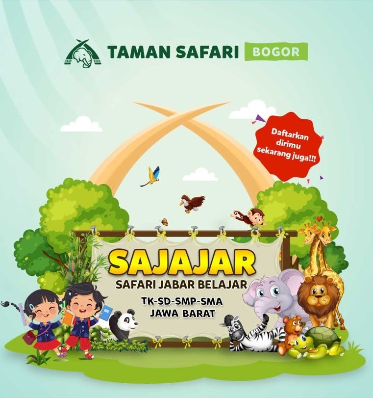 Taman Safari Bogor kembali membuka promo berlibur khusus paket libur sekolah selama Juli-September 2023.