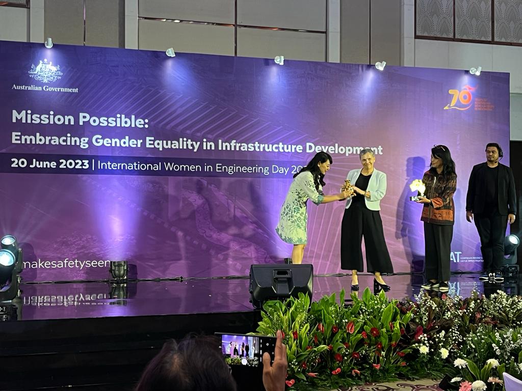 Acara Peringatan INWED 2023 yang menhadirkan pembicara Dubes Australia untuk Indonesia Penny Williams PM di Jakarta, Selasa (20/6).