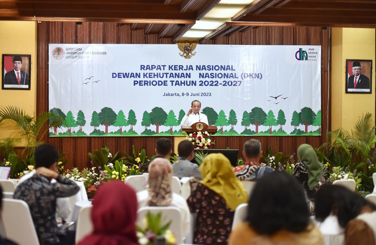 Dewan Kehutanan Nasional (DKN) melaksanakan Rapat Kerja (Raker) selama dua hari pada 8-9 Juni 2023 di Jakarta.