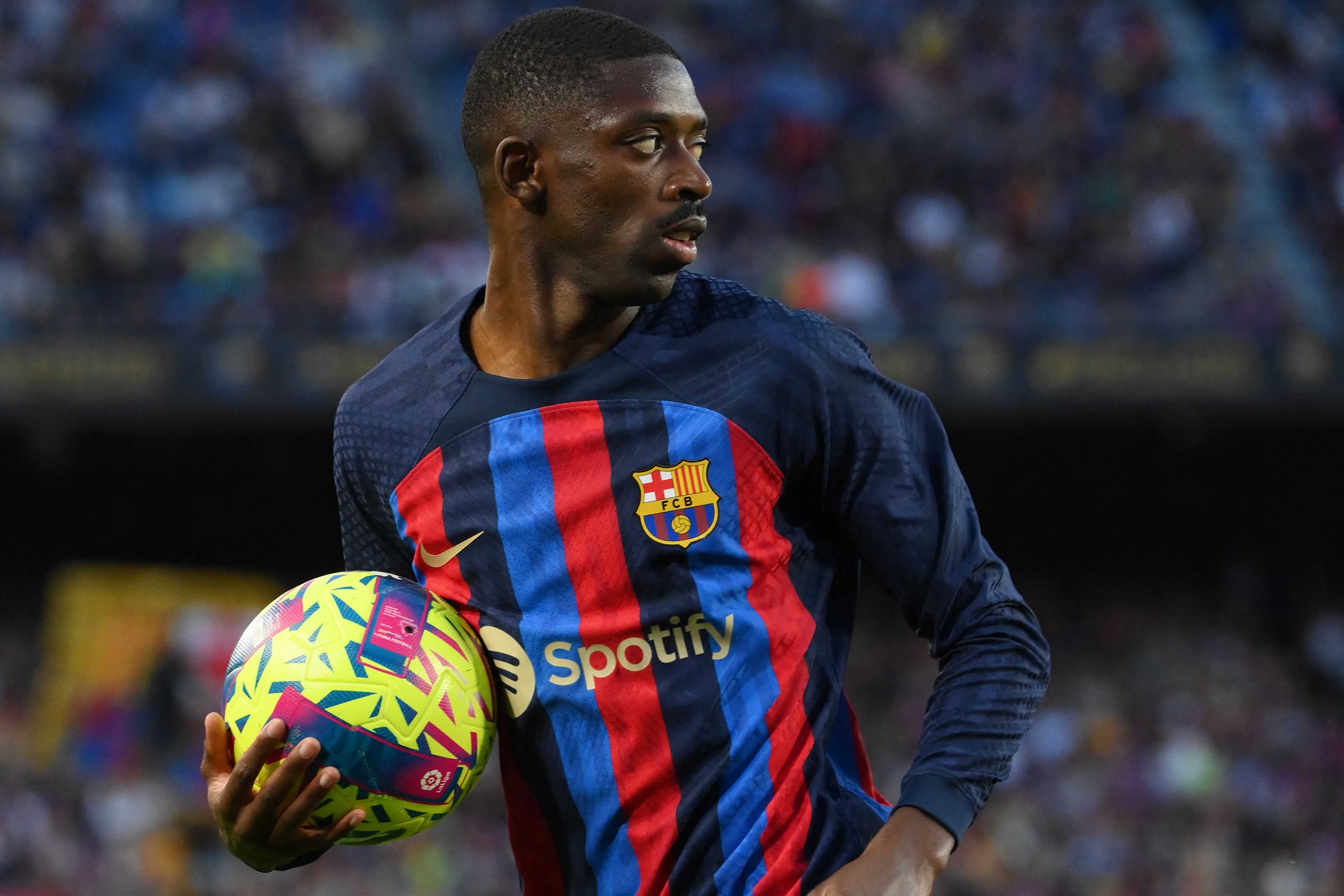 Penyerang Barcelona Ousmane Dembele