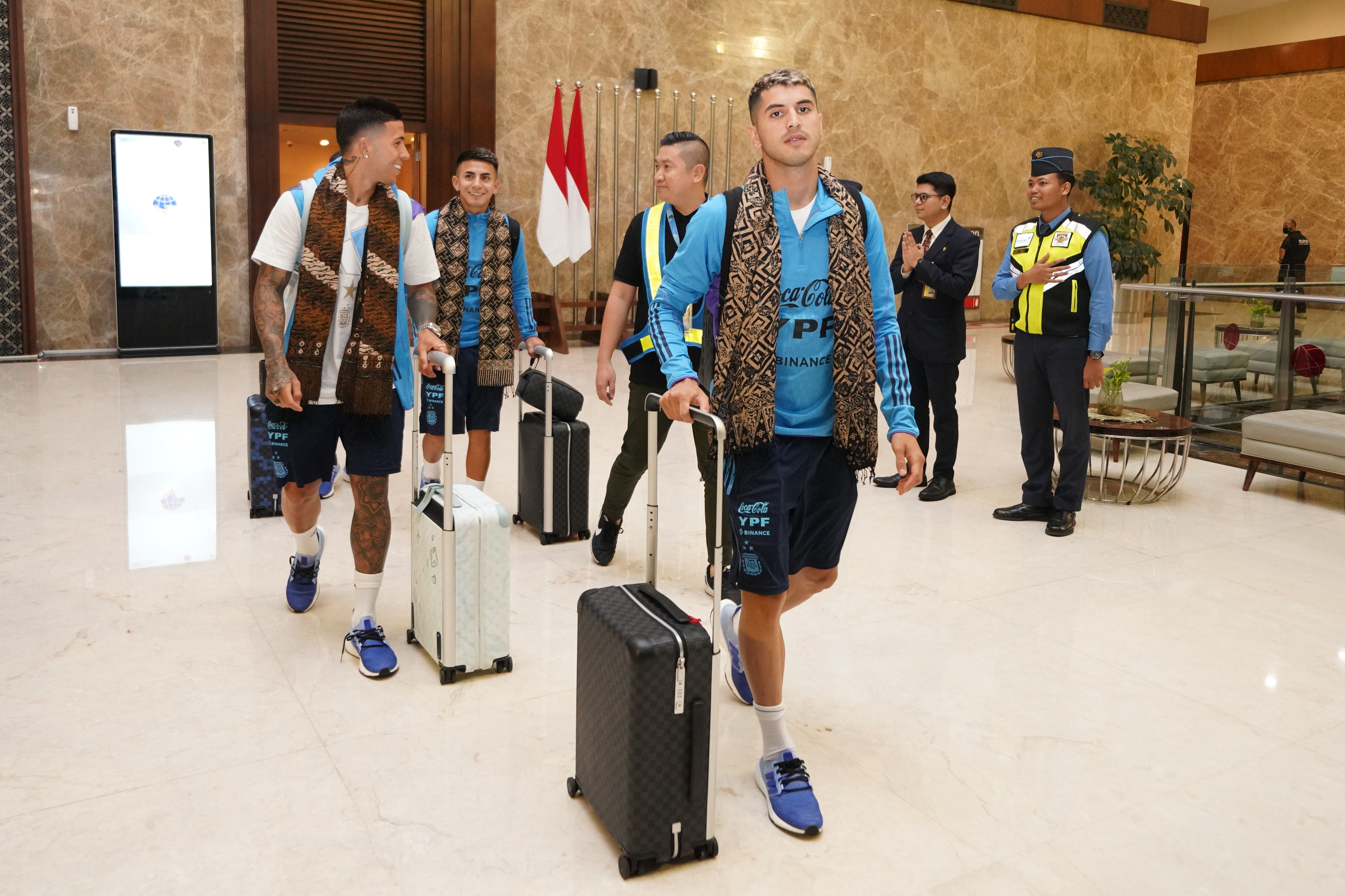 Pemain Timnas Argentina tiba di Indonesia