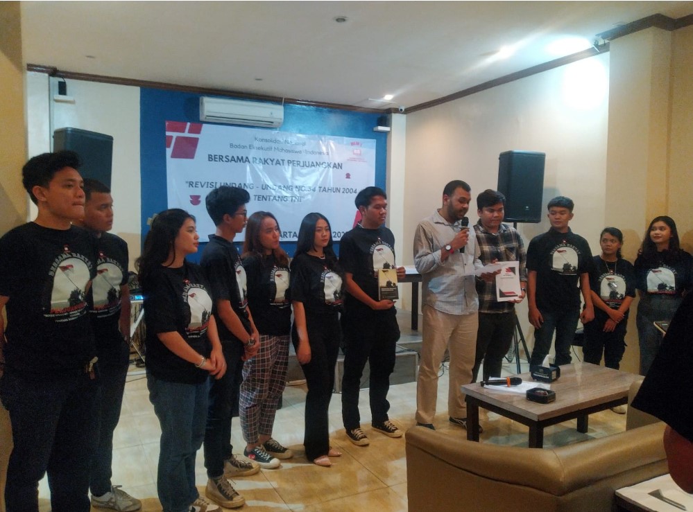 Konsolidasi Nasional Mahasiswa Indonesia Bersama Rakyat Perjuangan Revisi UU TNI