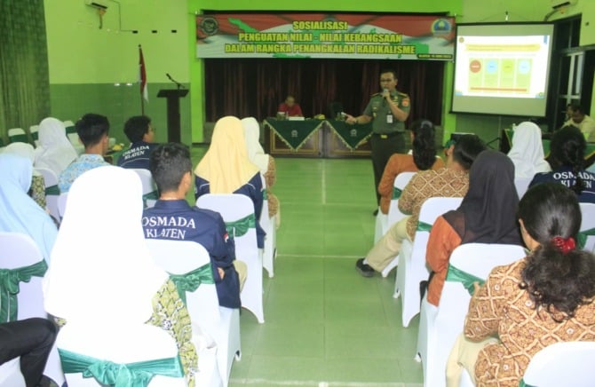 Sosialisasi penguatan nilai-nilai kebangsaan oleh tim Kementerian Pertahanan RI di Klaten