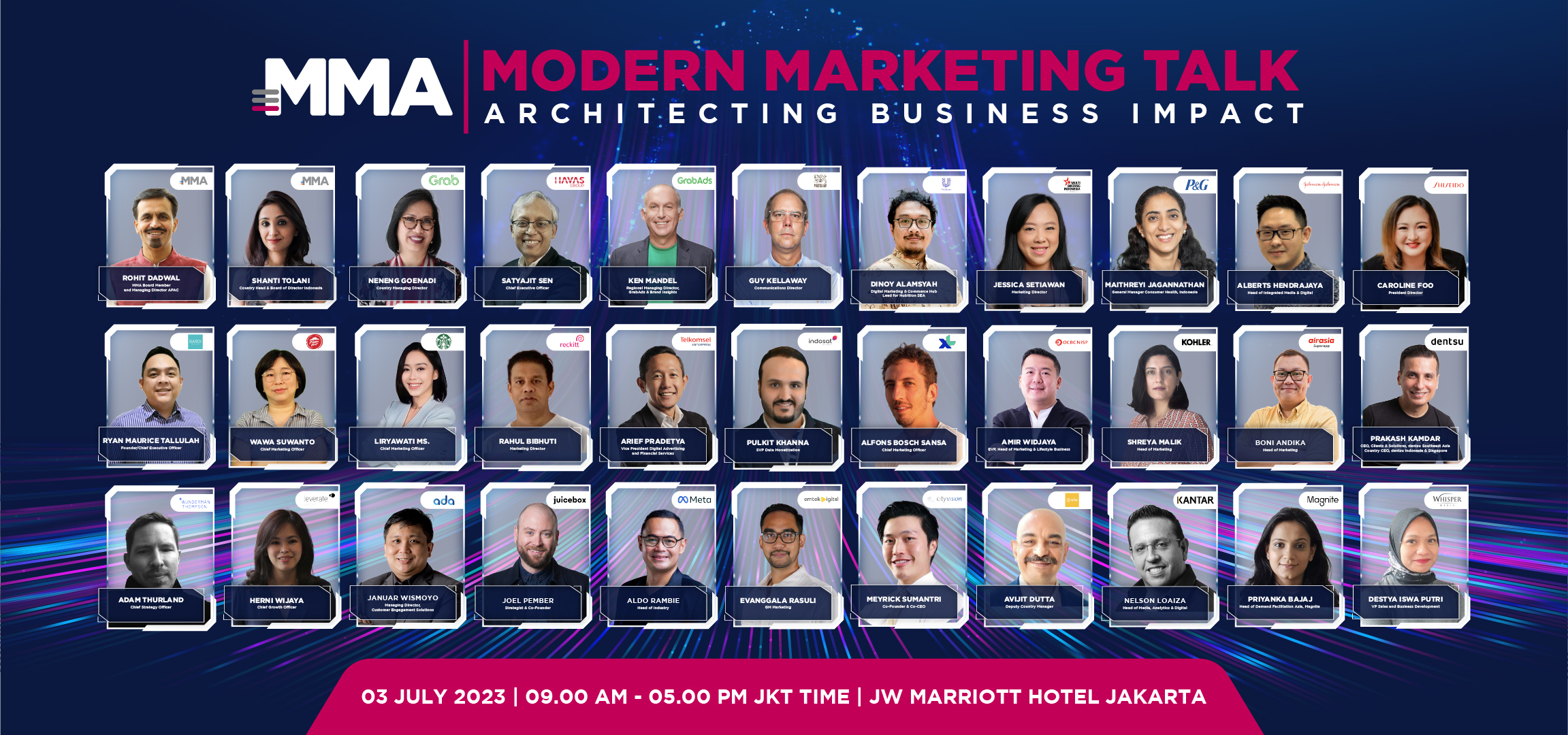 Modern Marketing Talk 2023. akan diselenggarakan pada 3 Juli mendatang di JW Marriott Hotel Jakarta.