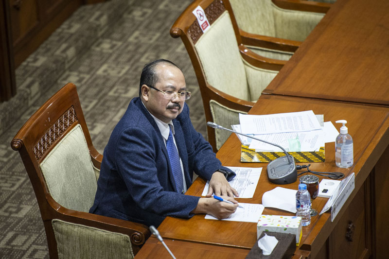 Amzulian Rifai resmi terpilih sebagai Ketua Komisi Yudisial (KY) periode paruh waktu kedua Juli 2023 - Desember 2025.