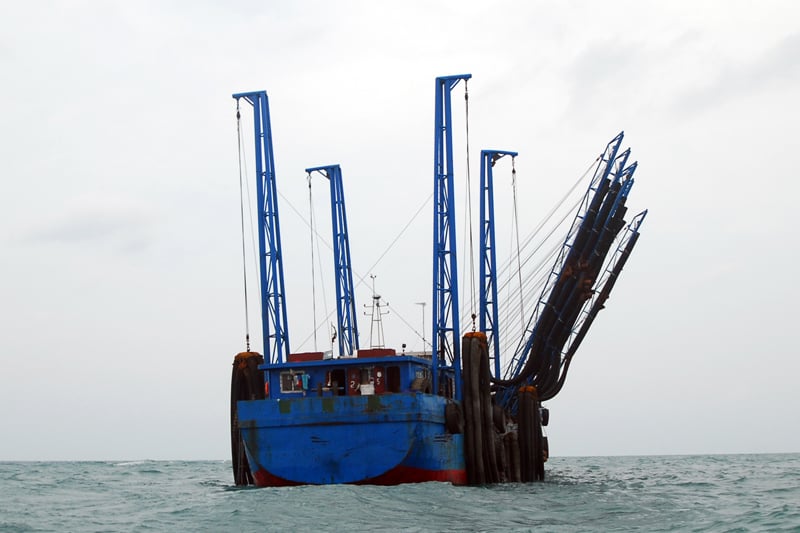 Ilustrasi - Greenpeace Indonesia mendesak Presiden Joko Widodo PP Ekspor Pasir Laut.