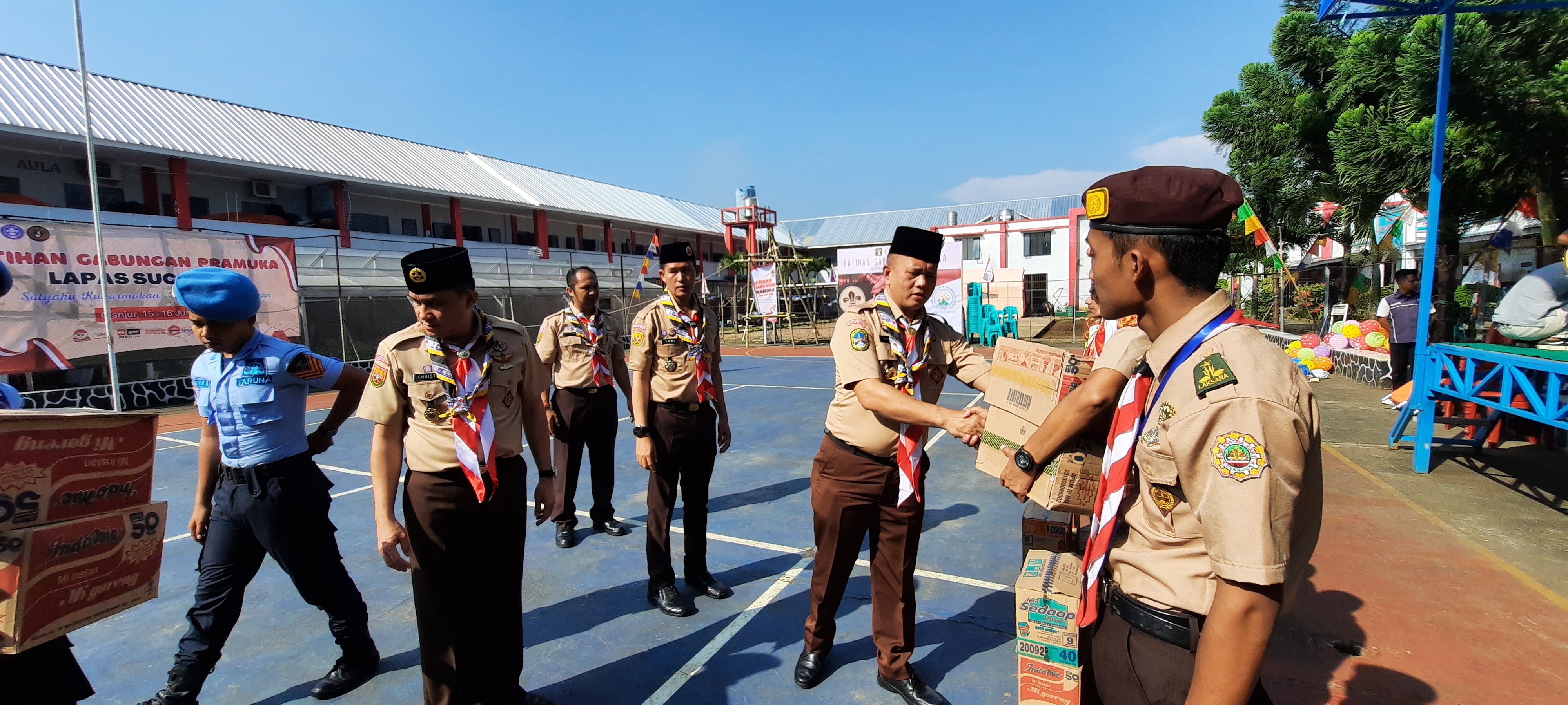 Warga Binaan dari Tiga LP Ikuti Latihan Pramuka di Cianjur