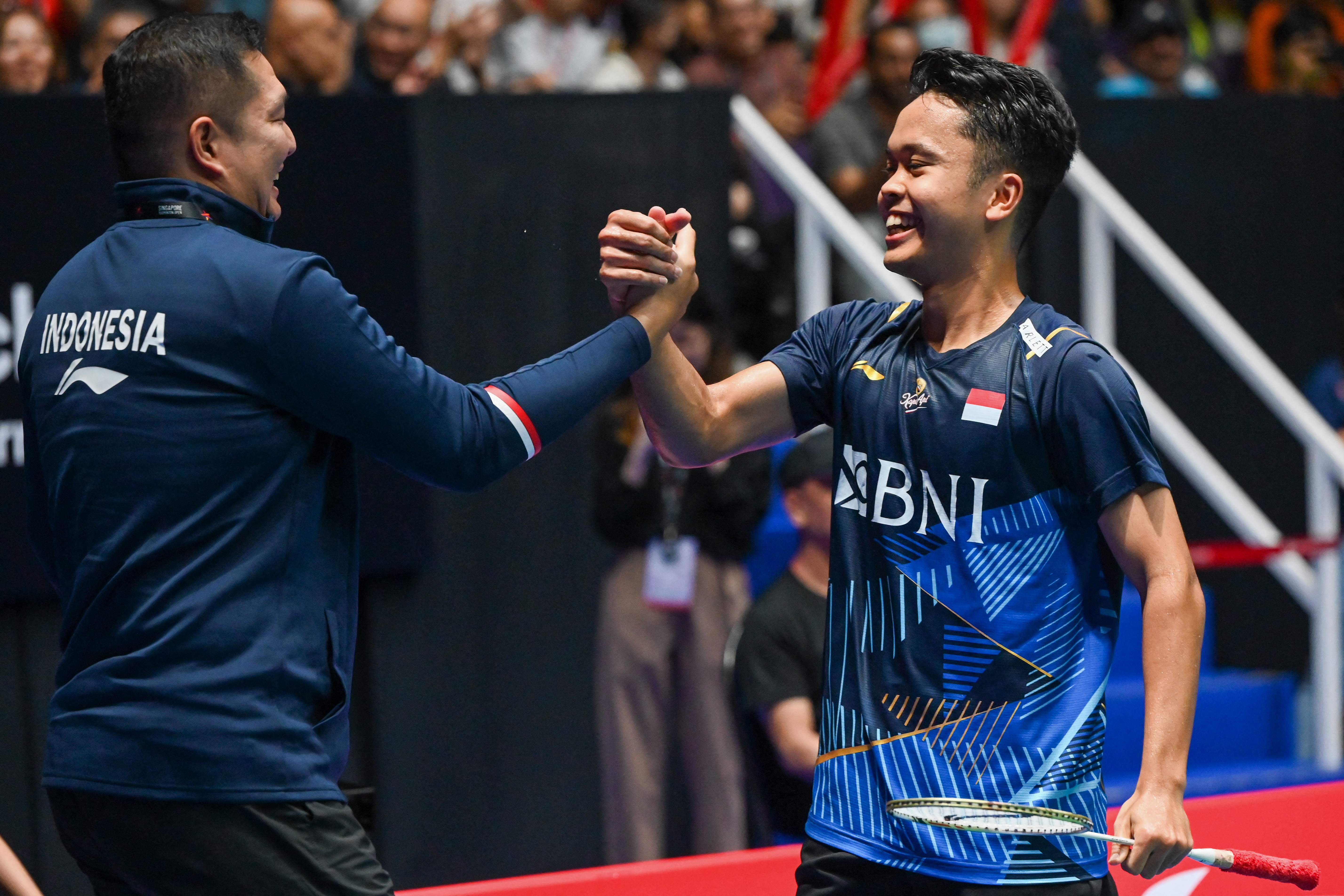 Tunggal putra Indonesia Anthony Sinisuka Ginting sukses mempertahankan gelar di Singapura Terbuka 2023