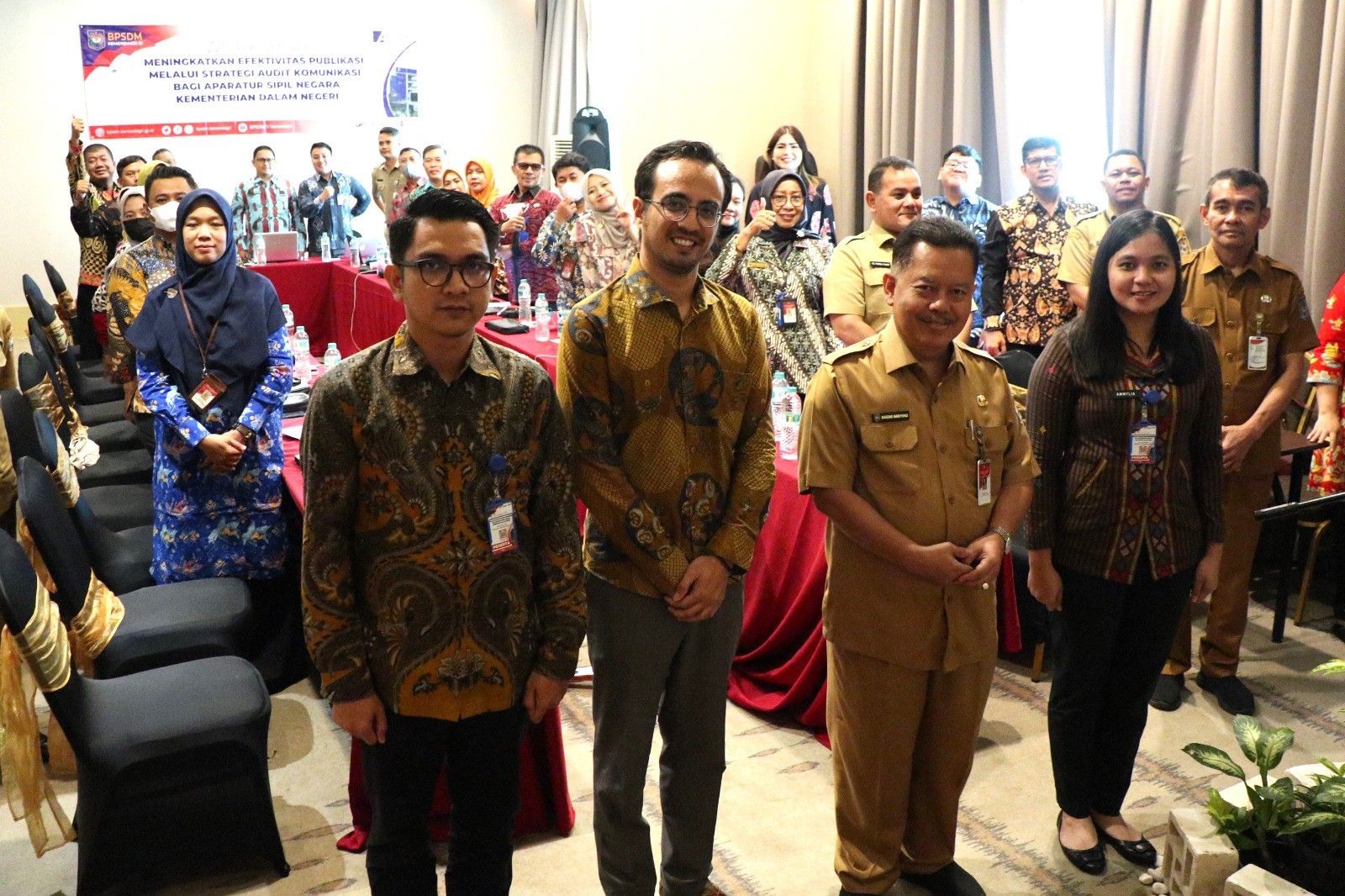 Workshop bertma: Meningkatkan Efektivitas Publikasi melalui Strategi Audit Komunikasi bagi Aparatur Sipil Negara di lingkungan Kemendagri.