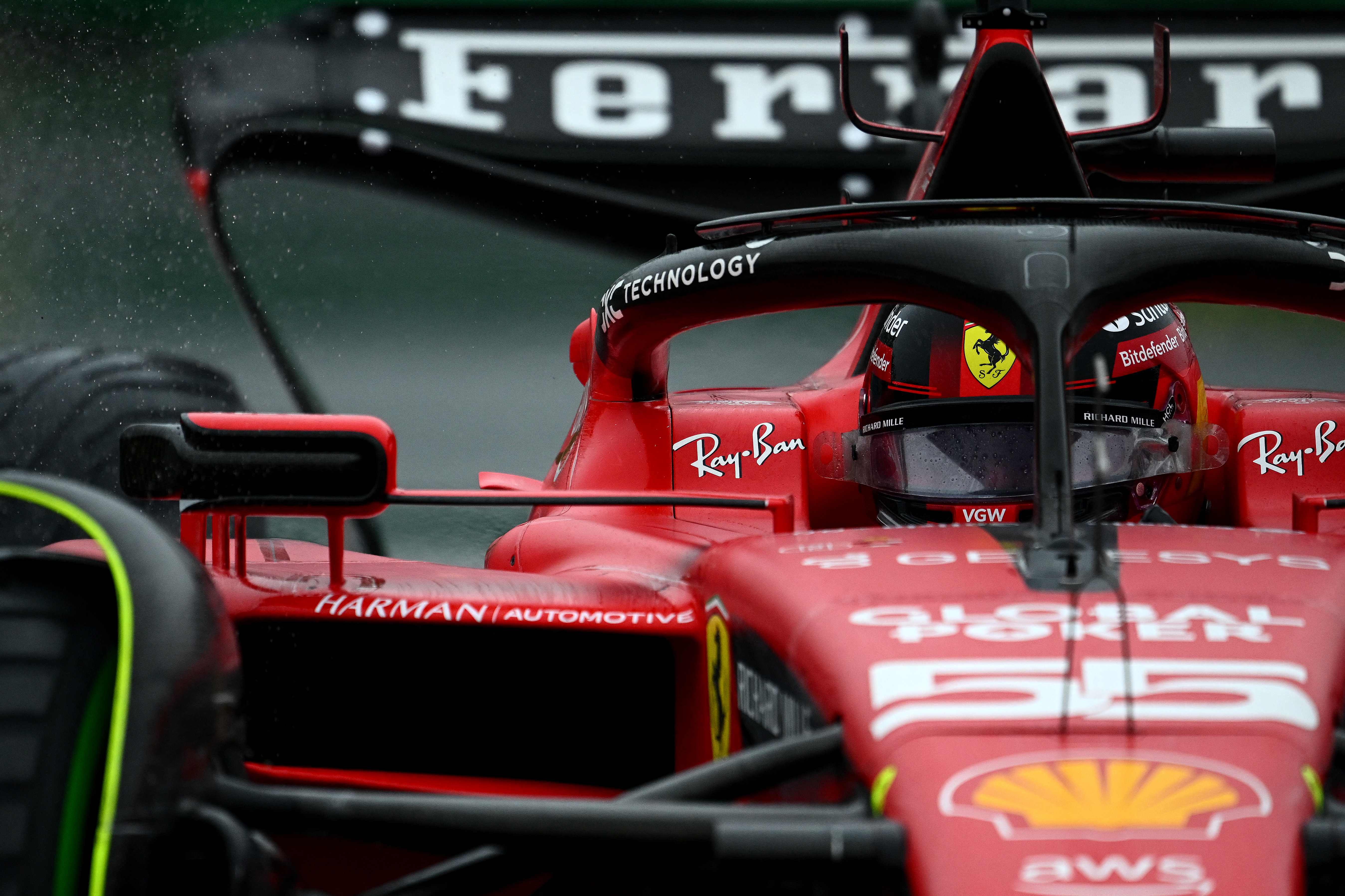 Pembalap Ferrari Carlos Sainz