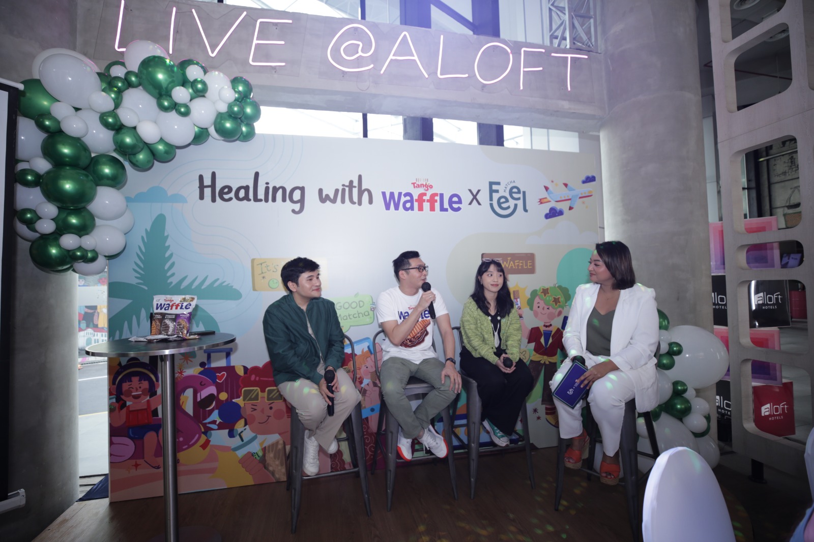 Acara peluncuran kolaborasi antara Tanggo dan Feel Matcha di Jakarta.