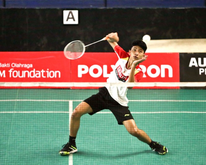 Raditya Bayu Wardana, jebolan Audisi PB Djarum, yang juara tunggal putra U17.