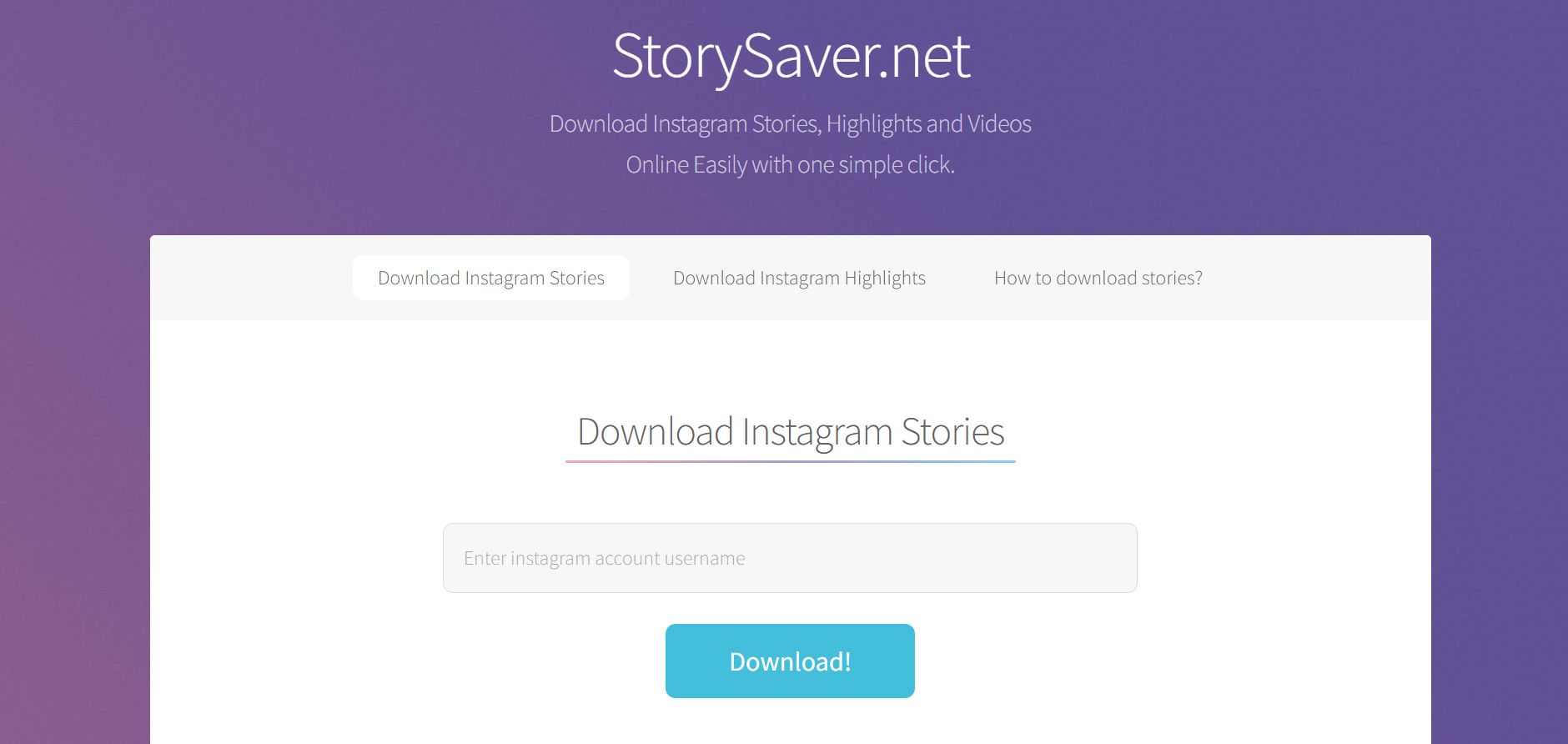 Download Instagram Story dengan Mudah Lewat Storysaver Net