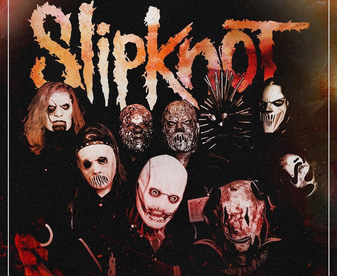 Poster Tur Eropa 2023 Band Slipknot.