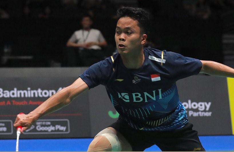 Tunggal putra Indonesia Anthony Sinisuka Ginting