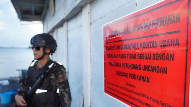 Ilustrasi penyegelan aktifitas ilegal dari KKP