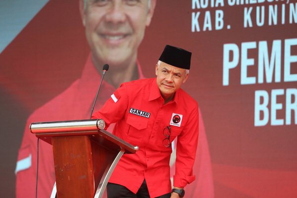 Bakal calon presiden dari PDIP Ganjar Pranowo.
