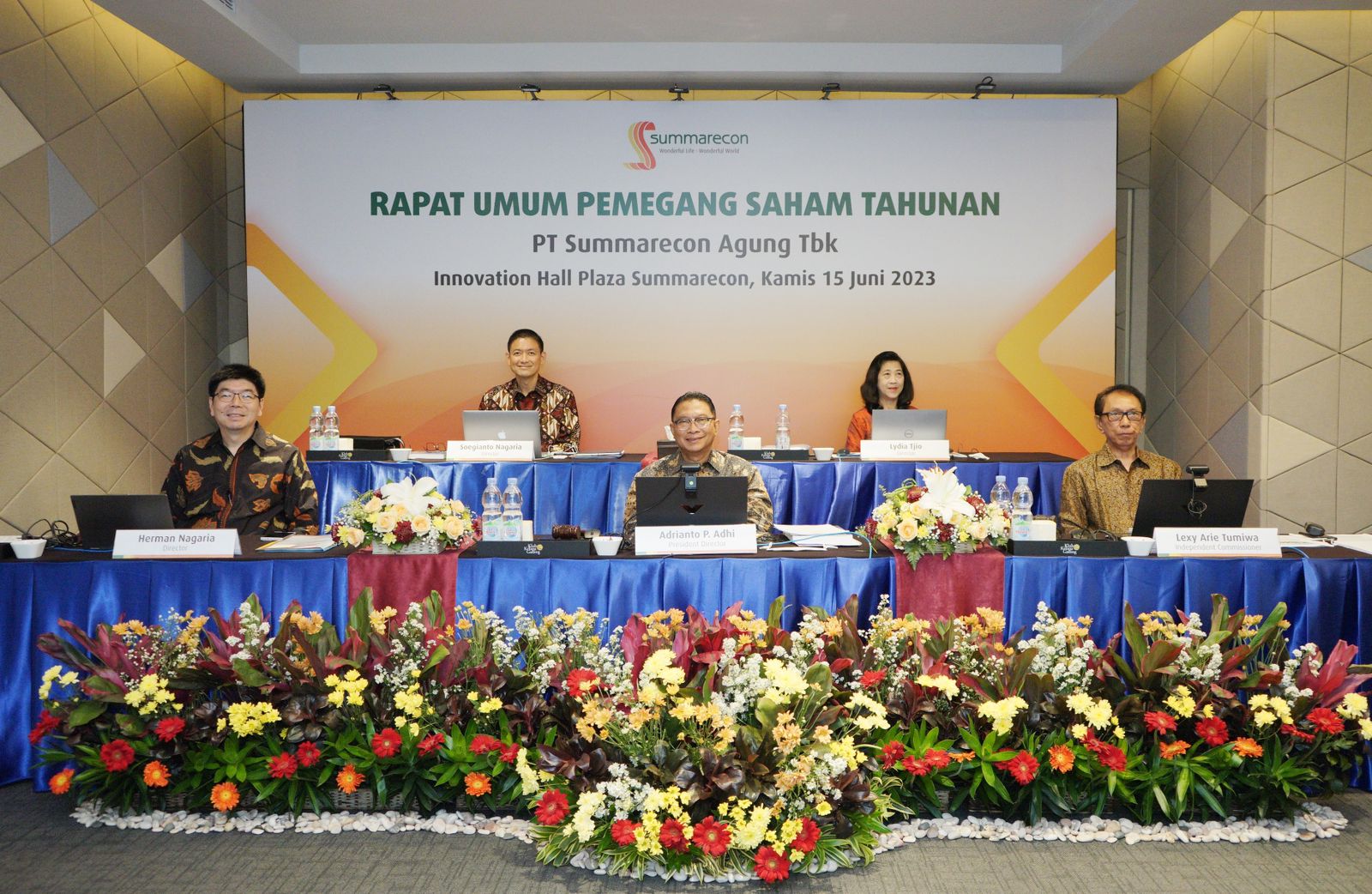 Summarecon Agung menggelar RUPST, Kamis (15/6/2023)