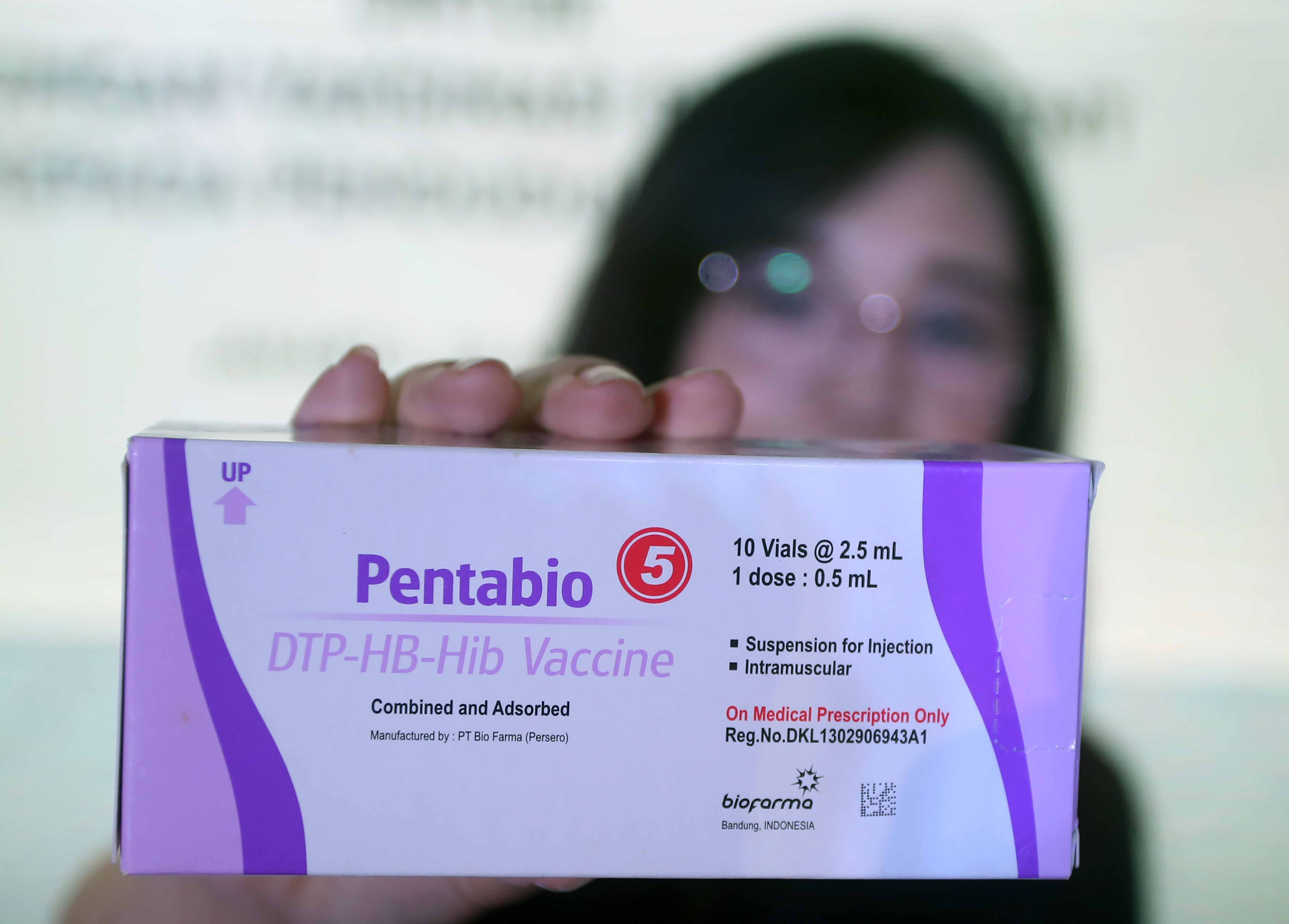 Vaksin Pentavalent bantuan Indonesia kepada Nigeria.