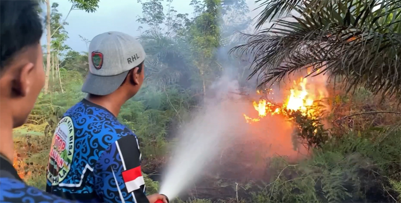 Semakin meluasnya lahan gambut yang terbakar, menimbulkan kekhawatiran akan munculnya kabut asap hingga ke Palangka Raya.