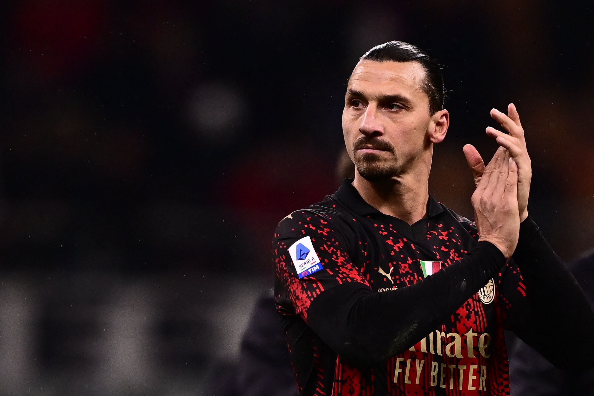 Penyerang AC Milan Zlatan Ibrahimovic
