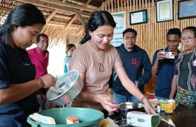 Peserta mengikuti pelatihan kuliner di Festival Benih Leluhur.